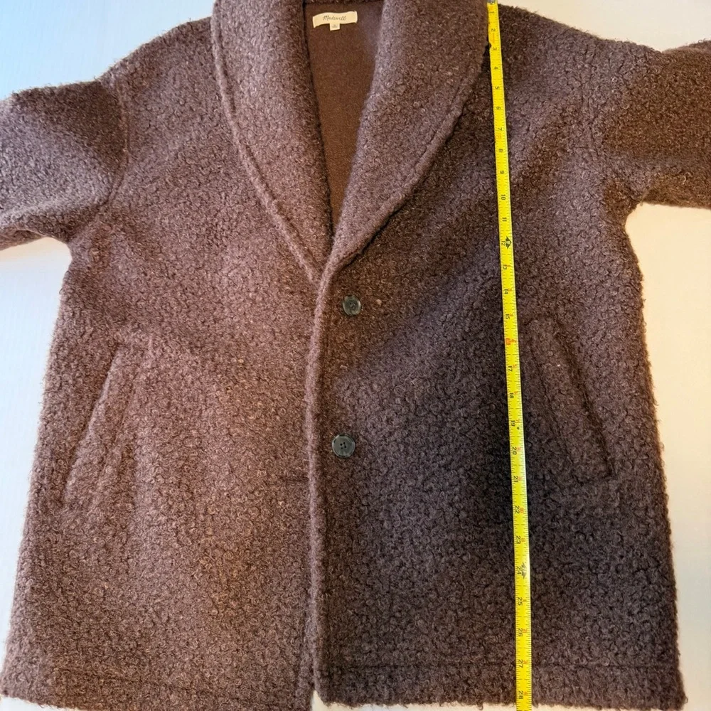 Madewell Pebbled Faux Shearling Shawl Collar Coat – Size M | Cozy Cottage - Picture 9 of 15